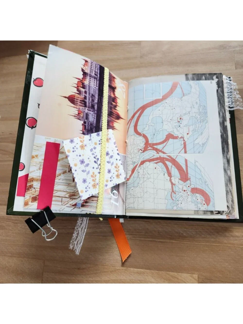 Junk Journal Handmade Hardcover Hand Bound 162 pages